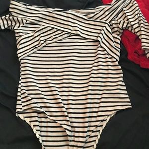 Maurice’s off the shoulder bodysuit